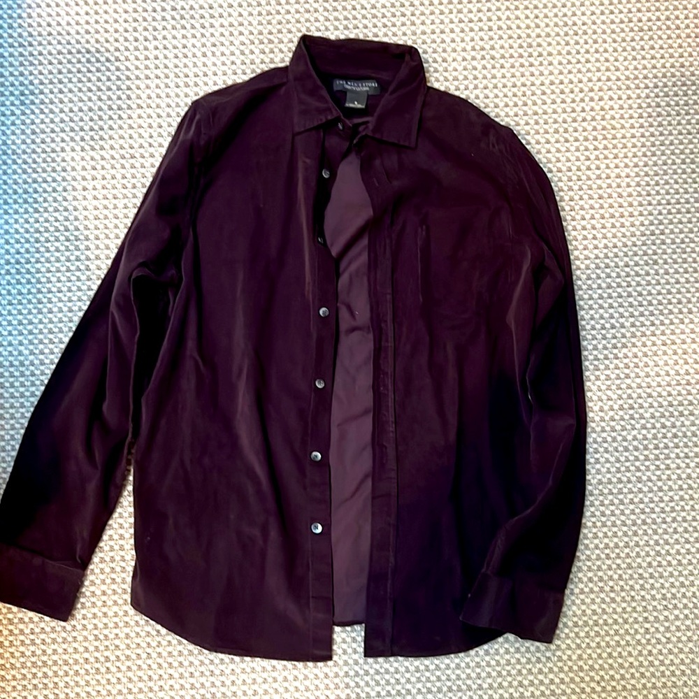 Rust brush 100% cotton mens button down shirt new but no tag / machine washable